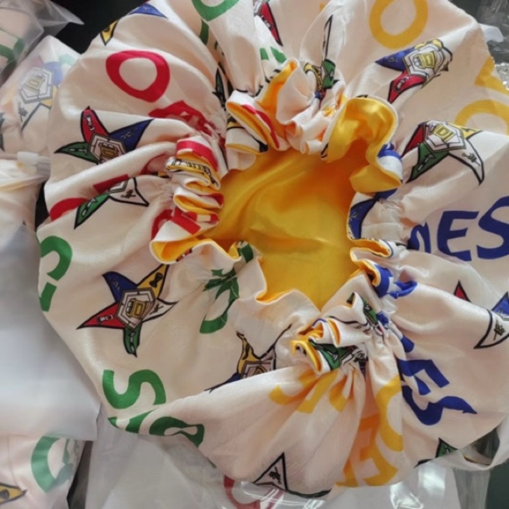 OES Colorful Star Patterned Hair Bonnet